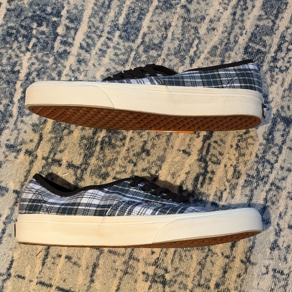 Blue Plaid Authentic Vans - Picture 2 of 3